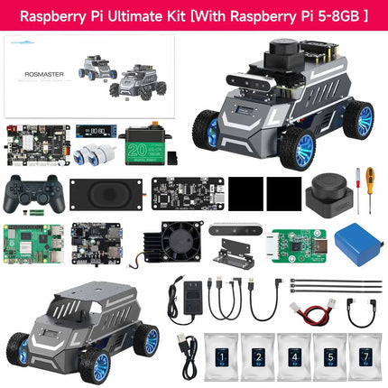 Yahboom ROSMASTER A1 AI Large Model ROS2 Robot Smart Car Kit Ackerman Structure Support RVIZ Simulation SLAM Mapping Navigation
