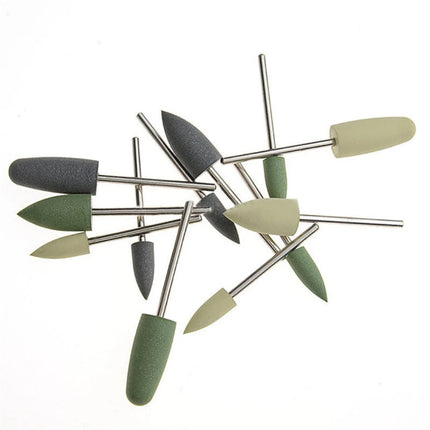 5Boxes Dental Invisible Denture Base Polishing Set HP0412 Polishing Grinding Head Grinding Head Rubber Grinding Head