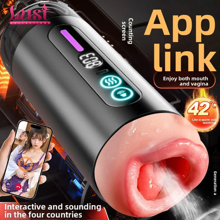 Male Masturbator Toys Automatic Sucking Masturbation Cup For Men Deep Throat Oral Vagina Suction Blowjob Vibrating Sex Machine