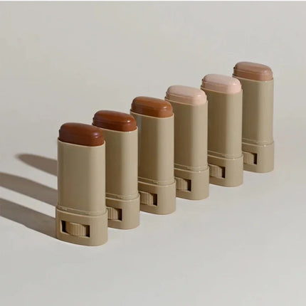 Foundation Stick Balm Serum Boosted Skin Tint Foundation Stick Smooth Plumper Hight Coverage Bronze Foundation Stick
