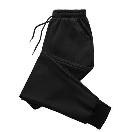 Men No Printed Long Pants Autumn Winter Women Loose Fashion Outdoor Fitness Jogging Drawstring Sweatpants Daily Casual Pants