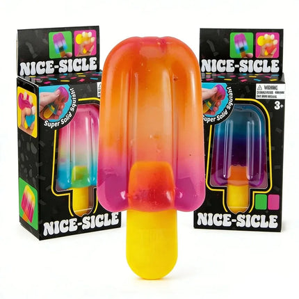Schylling Needoh Nice Cube Sensory Squishy Stress Relief Fidget Toy Anti-Anxiety Squeeze Block For Focus ADHD Kids Adults