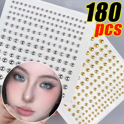 Sticker Fake Belly Eyebrow Lip Piercing Stud Non Piercied Earring Stud Set New Fake Nose Ring Piercing Jewelry Dermal Anchor Top