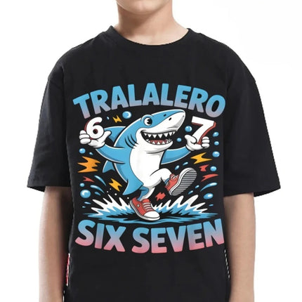67 Meme Steal A BrainRot Italian Children T Shirt Boys Girls Kids Summer Cotton Short Sleeve Graphic Tees Tops Cartoon Tshirt