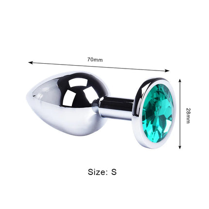 Anal Plug Jewelry Colorful Crystal Anal Plug Stimulator Anal Massage Dilatancy Toys G-point Massage Sex Wellness Adult Pleasure