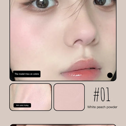 Matte Natural Cheek Tint White Brighten Face Waterproof Low saturation Nude Contouring Cosmetics Blush Powder Soft Female Makeup