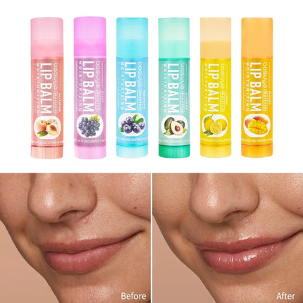 Fruit Flavor Lip Balm Set Moisturizing Lip Care Lip Balm Winter Lip Moisturizing Care Products Beauty and Health Products