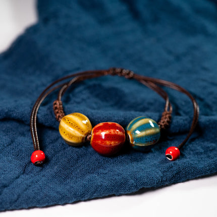 Love stone women's ceramic bracelet Female hand-woven couple small wholesale jewelry #5347