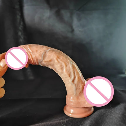 Realistic Soft Silicone Dildo Sexy Adult supplies Penetration Dildo Anal Masturbation Dick Penis Sex Toys For Women Adult Toys18