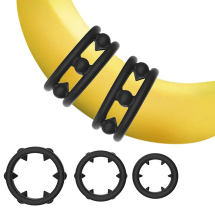 Male Cock Penis Ring with Soft Spikes S/M/L Size Silicone Ring Delay Ejaculation Adult Supplies Dick Erection Stretcher Sex Toys