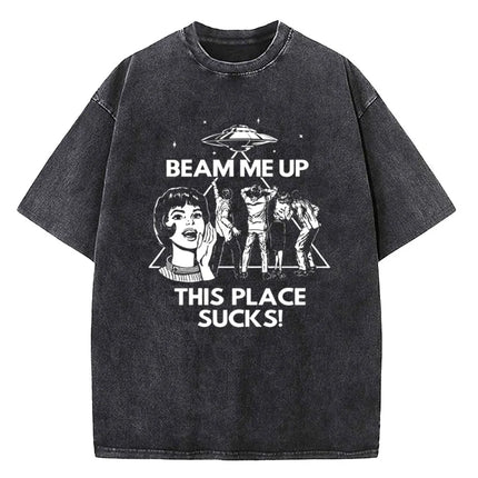 Demogorgon Hawkins Vintage Washed T Shirt Women Men Anime Cotton T Shirt Summer Harajuku Street Tops Clothing