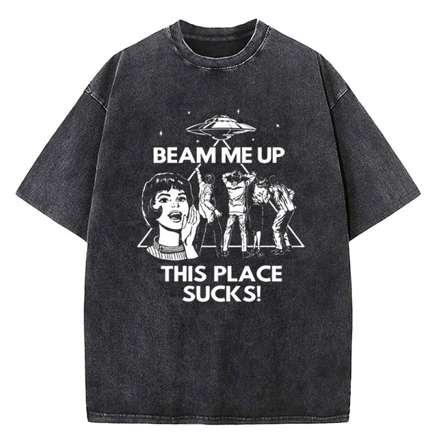 Demogorgon Hawkins Vintage Washed T Shirt Women Men Anime Cotton T Shirt Summer Harajuku Street Tops Clothing