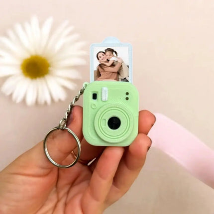 Portable Mini Camera Keychain Metal Key Ring Lightweight 3D Print Camera Pendant Decorative Multipurpose Bag Hanging Ornament