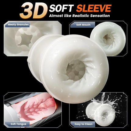 Automatic Telescopic Male Masturbator  5 IN 1 Mode Penis Pump Sucking Vibrating Sex Machines LCD Display Sex Toys for Men