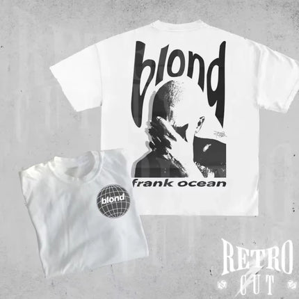 Rapper Frank Retro Graphic T Shirt Men's Women's Hip Hop Ocean Album Clothing T-Shirt Y2k Blond Fashion Oversized Cotton T-shirt