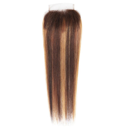 Phashion 28 26 Inch Long Highlight 13x6 13x4 Lace Frontal Straight Transparent P4/27 6 by 6 5x5 4x4 2x6 Closure 100% Human Hair