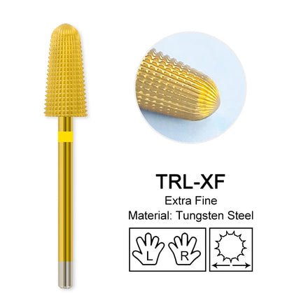 Tapered Barrel Nail Drill Bits Carbide Nails Grinding Head Milling Cutter 4XC Hard Soft Gel Removal Polishing DIY Tools