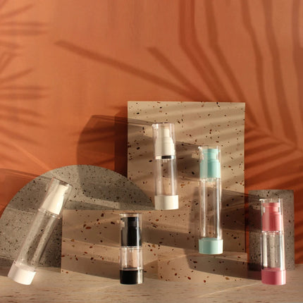 10/20/50pcs 15ml 30ml 50ml Empty Plastic Airless Pump Bottle Cream AS Pump Travel Bottle Serum Foundation Container Makeup 41402