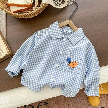 IENENS Kids Shirt Tops Clothes Child Spring Thin Shirts Toddler Infant Boy Long Sleeve Tees  1 2 3 4 Years Baby Shirt