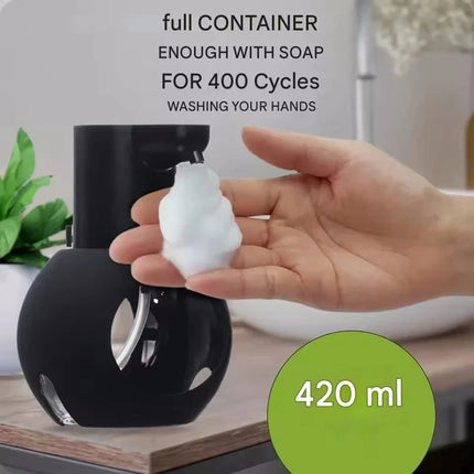 380ml Automatic Foam Soap Dispenser USB Charging Touchless Smart Display Infrared Sensor Foam Soap Dispensers Hand Washer