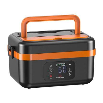 Portable Rechargeable Wireless Heating Lunch Box Large Capacity Water-Free Bento Box for Students And Office Workers  8000mAh