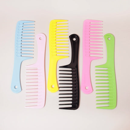 1pc Detangling Comb Professional Handle Cutting Hairdressing Comb Styling Barber Tooth Comb Travel，Special for real hair wigs