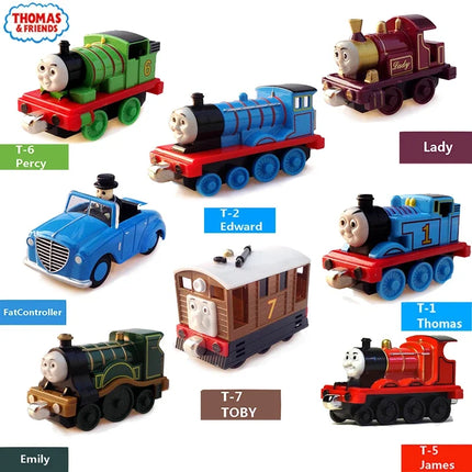 Genuine Thomas and Friends Caitlin Connor Double Track Master Train Model Metal Magnetic Railway Children Toy Car Gift