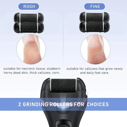 Electric Sandpaper Foot Grinder Pedicure Tool, Portable Dead Skin Hard Callus Remover for Heels Professional Foot Care Supplies