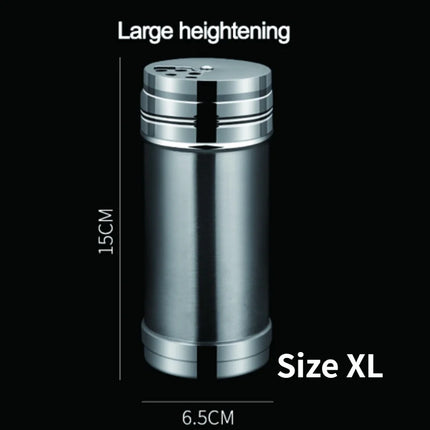 JJYY Salt Sugar Bottle Rotating Cover Multi-purpose Stainless Steel Kitchen Gadgets Spice Pepper Shaker Spice Jar Seasoning Can
