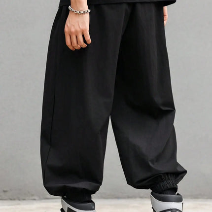 plus Size Men's Casual Trendy Long Pants Loose Fit for Daily Outings And Outdoor Sports