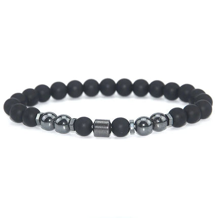 Anti-Swelling Black Obsidian Anklet Bracelet Treatment  Adjustable Weight Loss Magnetic Therapy Magnet Anklet Bracelet Women Men