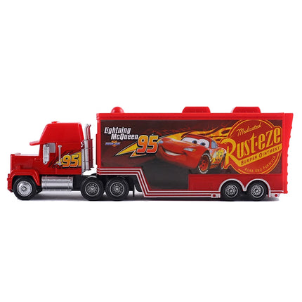 Pixar Cars Truck Attached Model Car Anime Figure Mack Semi-Hauler Rust-eze Racing Toys Container Trucks Children Birthday Gifts