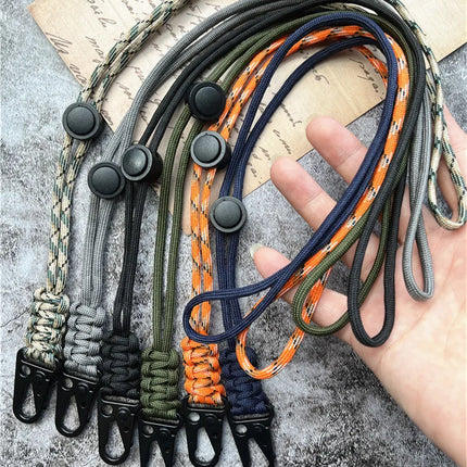 Lanyard Heavy Metal Keyring Adjustable Keychain Handmade Credential Holder Mobile Phone Hanging Neck Strap Anti-lost Key Chain