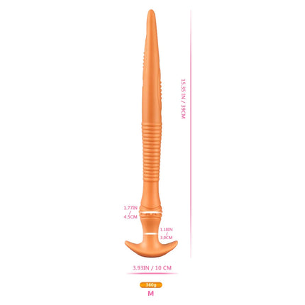 Soft Anal Plug For Adult Sex Toy For Women /Men /Couples Liquid Silicone Dildo Dilator Anal Masturbators long Butt Plug Luminous