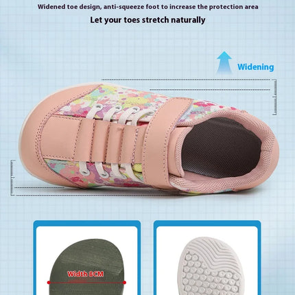 New Kid Wide Barefoot Shoes | Minimalist Sneakers for Boys/Girls | Zero-Drop Healthy Sole | Natural to Grow