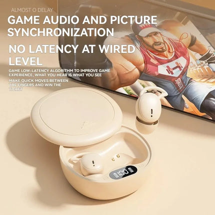 Wireless Bluetooth M73 Sports Game Music Mini Invisible Sleep Built in Microphone Earphones Suitable for Android IOS