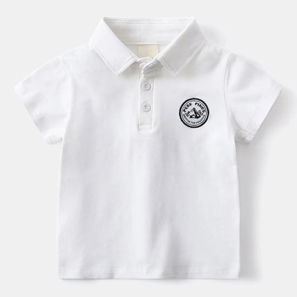 Fashion Boys Polo Shirts Summer Stand Collar Sport Children Boy Clothes Kids T Shirt Toddlers Baby Short Sleeve Polo Shirt 2-7Y