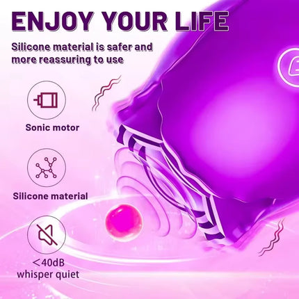 Powerful Vacuum Oral Intimate Stimulator, Multi Modes Clit & Nipple Sucking Vibrating Toy for Women Private Relax Gift