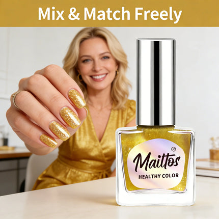 WA531 Shiny 12ml No-bake Cat's Eye Water-based Nail Polish, Oderless, With magnet, It dries quickly No need UV lamp, easy tear