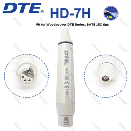 Original Woodpecker DTE Dental Ultrasonic Scaler Handpiece LED Light HW-6L HW-5L HD-7L HD-7H HW-3H Fit EMS NSK SATELEC ACTEON