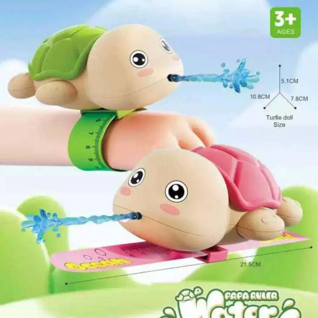 Fun Gift Squirt Function Wrist Water Toy Bracelet Style Cute Design Turtle Squirt Toy Dolphin Press Type Toy Summer Play