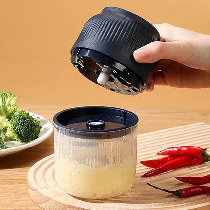 2026 New Electric Garlic Chopper Portable Cordless Garlic Mincer with 6 Stainless Steel Blades Food Chopper for Kitchen