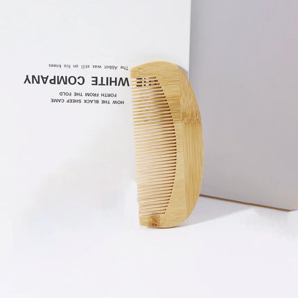 Natural bamboo and wood comb, anti-static wood comb, fine toothed comb, hair care styling comb, special for real hair wigs