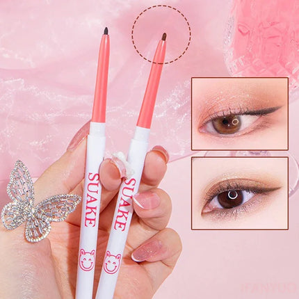 1pcs Beauty Eyeliner Pencil Eyeliner Gel Pen Waterproof Long Lasting Silkworm Pen Black Brown Eyeliner for Beginners Eye Makeup