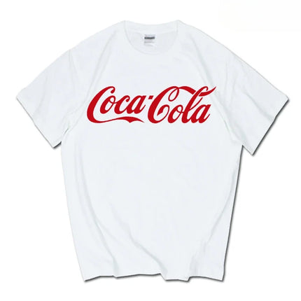 New 2026 Cotton Summer New Trendy Brand INS Pepsi Cola Joint T-shirt Sprite Coca-Cola T Shirt Men Short Sleeve Unisex Tops