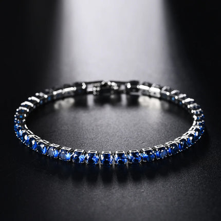 4mm Micro-inlaid Zircon Tennis Bracelet for Women 2025 New Men Bracelet Homme Jewelry Accessories Wholesale