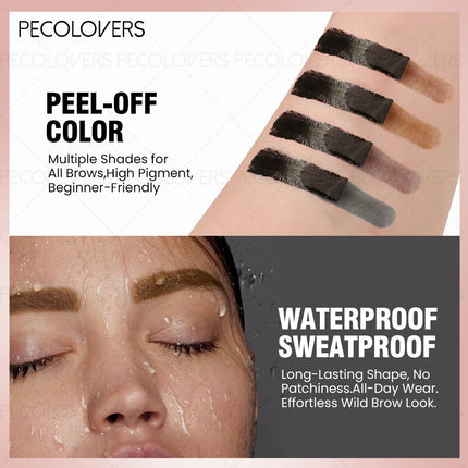 1PC Semi-Permanent Peelable Tear-Off Eyebrow Gel-Waterproof & Long Lasting, Easy to Apply ,Natural Look with Precise Application