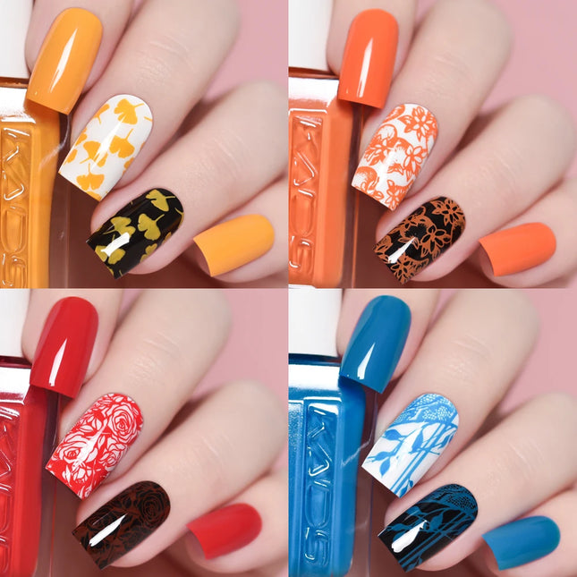 11ml 24 Colors Nail Stamping Polish Gold Silver Nails Art Varnish for Stamping Plate DIY Nail Printing Polish Nail Art Tools