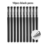 B-10pcs Black pen