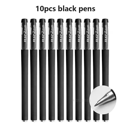 Gel Pens Set 0.5mm Black Blue Red Refill Gel Pen Bullet Tip School & Office Supplies Stationery Kawaii Accessories Stationery